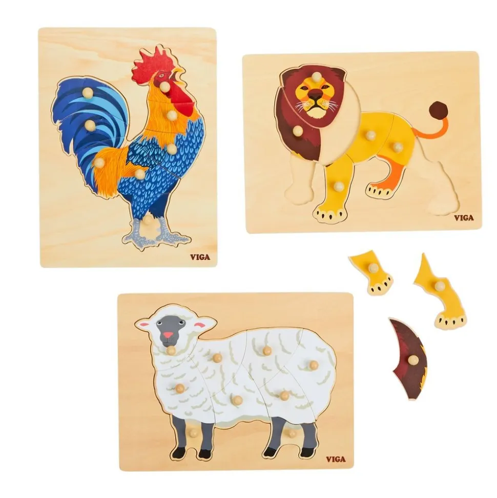 Montessori Puzzle Animals Kit - Set of 12