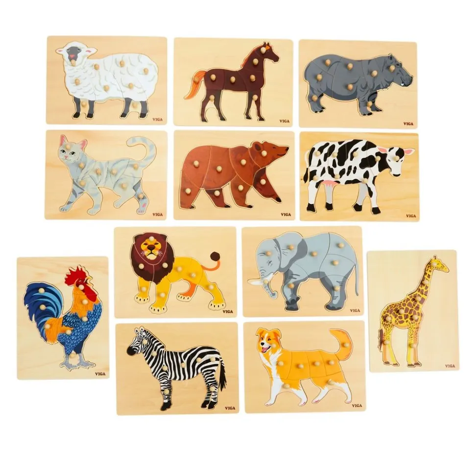 Montessori Puzzle Animals Kit - Set of 12