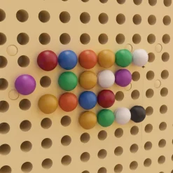 Multicolor STEAM Wall Peg Set: 512 Pieces