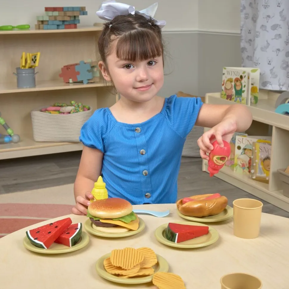 Multicultural American BBQ Food Play Set - 36 Pieces