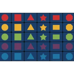 MyPerfectClassroom® Learning Shapes Seating Rug - 7'6" x 12' Rectangle