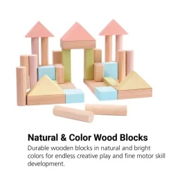 Natural and Color Wood Blocks