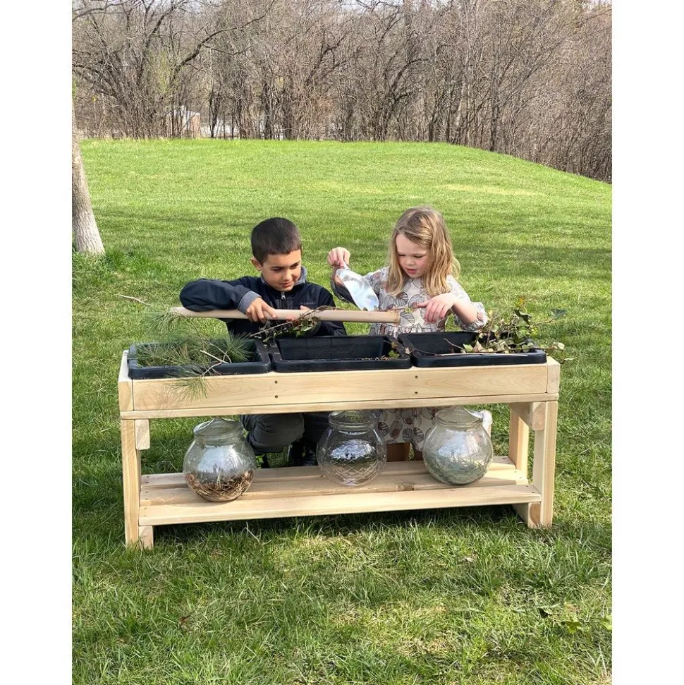 Natural 3 Bin Sensory Table