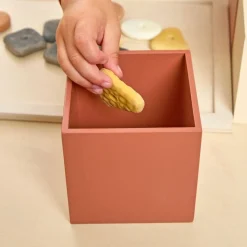 Natural Wooden Sorting Boxes & Threading Stones Kit