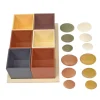 Natural Wooden Sorting Boxes & Natural Stones Kit