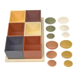 Natural Wooden Sorting Boxes & Natural Stones Kit