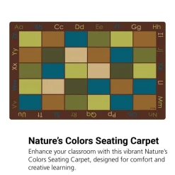 Nature's Colors Seating 7'6" x 12' Rectangle Premium Carpet