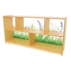 Nature View Acrylic Back Cabinet - 24