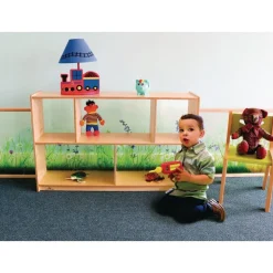 Nature View Acrylic Back Cabinet - 30" High