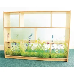 Nature View Acrylic Back Cabinet - 36