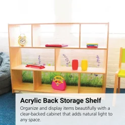 Nature View Acrylic Back Cabinet - 36