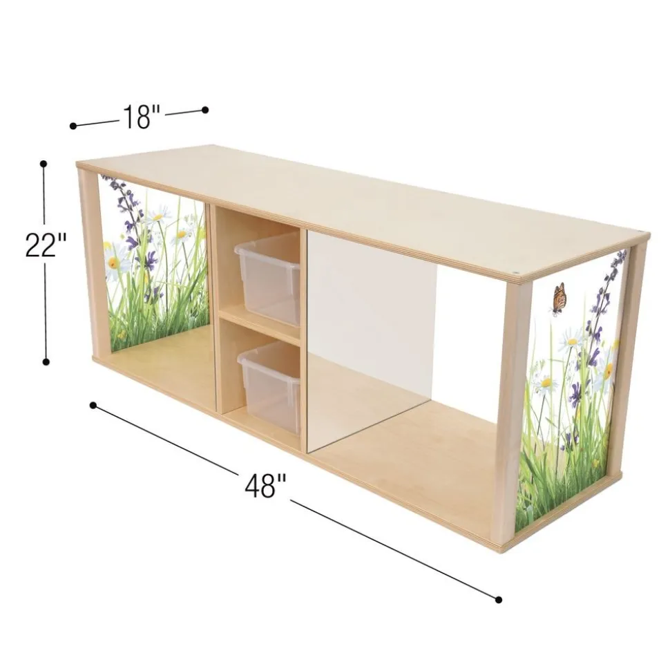 Nature View Crawl Through Cabinet