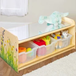 Nature View Exploration Storage Table with Mirror Top