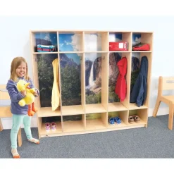 Nature View Five Section Coat Locker