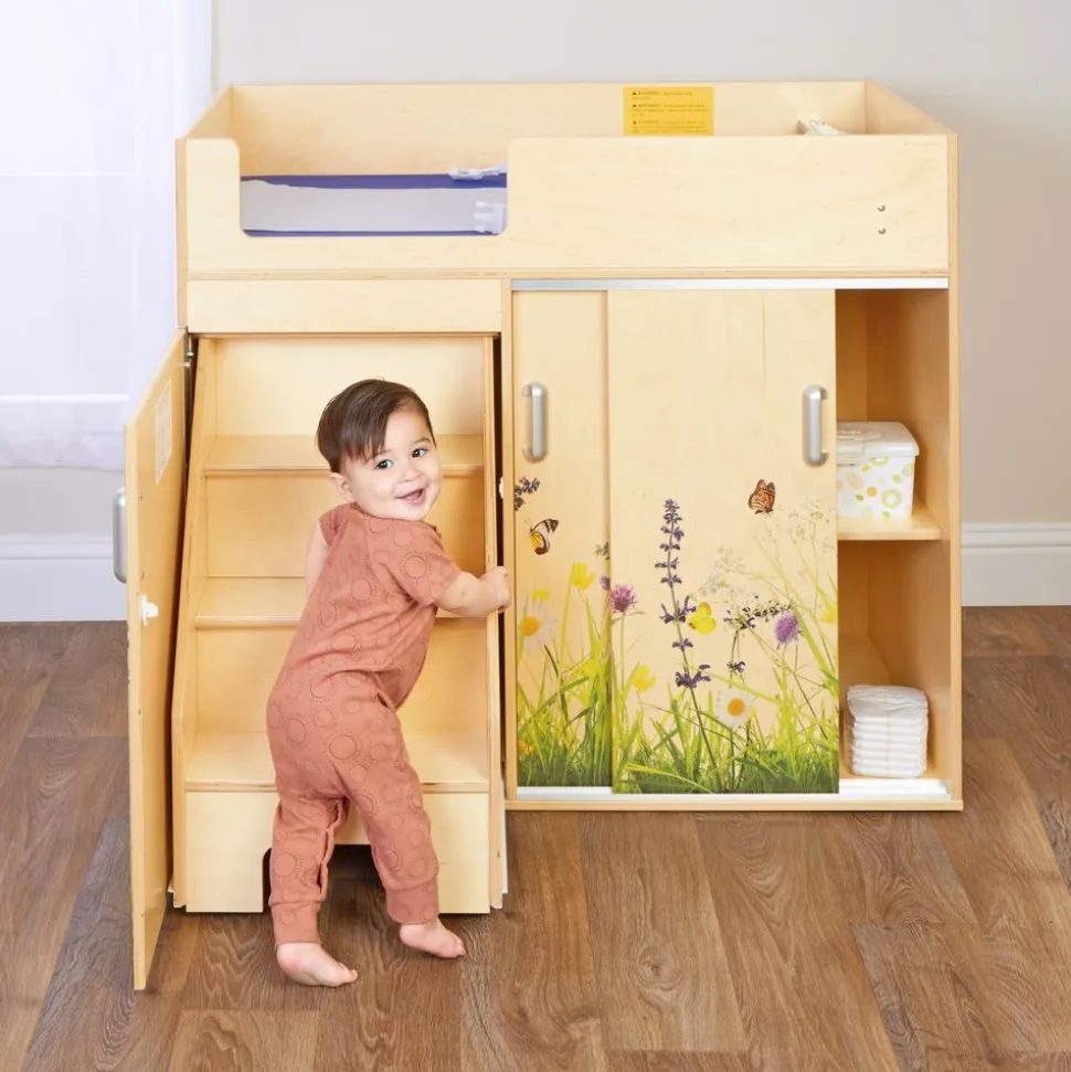 Nature View Step Up Toddler Changing Table