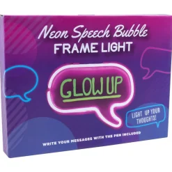 Neon Light Up Speech Bubble Message Frame