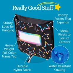 Neon Pop Store More® Deep-Pocket Chair Pockets - 6 Pack