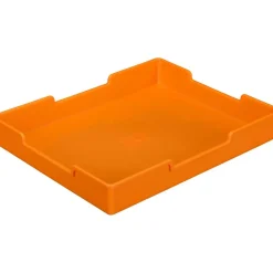 Oak 6-Slot Mail Center With Trays Single Color - 1 mail center, 6 trays, 6 labels