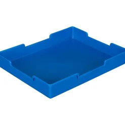 Oak 6-Slot Mail Center With Trays Single Color - 1 mail center, 6 trays, 6 labels