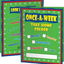 Once-A-Week Take-Home Folders - 12 folders