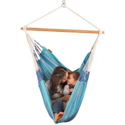 100% Organic Cotton Comfort Hammock Chair - Habana Azure