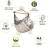 100% Organic Cotton Comfort Hammock Chair - Habana Zebra