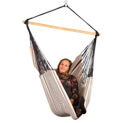 100% Organic Cotton Comfort Hammock Chair - Habana Zebra