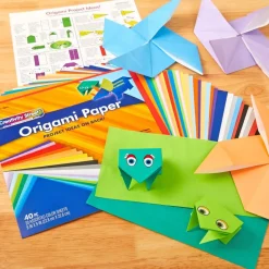 Origami Paper, Assorted Colors - 40 Sheets