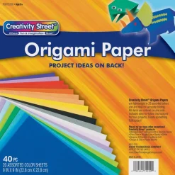 Origami Paper, Assorted Colors - 40 Sheets