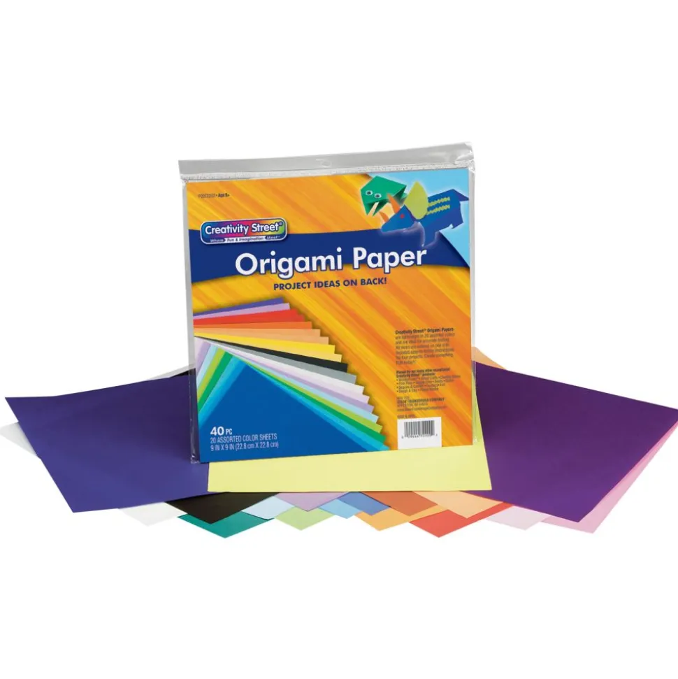 Origami Paper, Assorted Colors - 40 Sheets