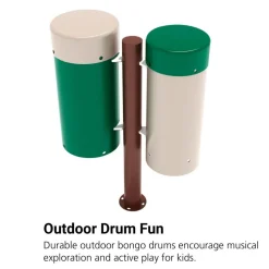 Outdoor Bongo Drums - Playground Equipment