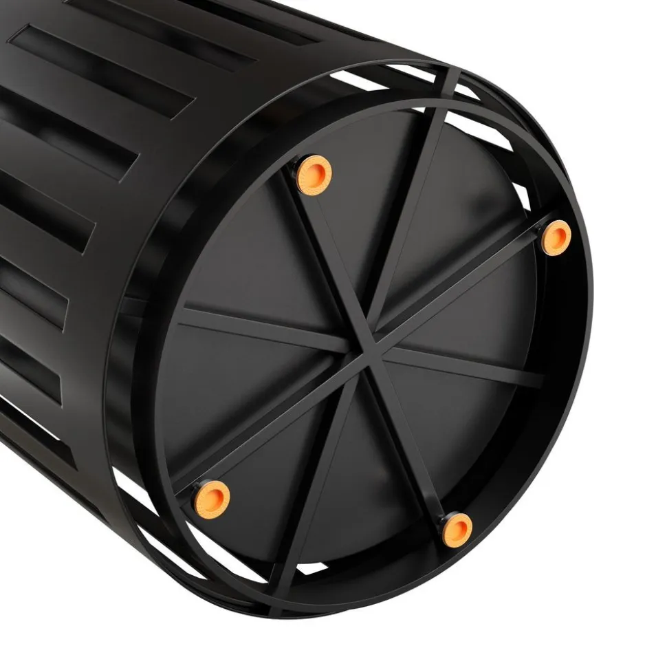 Outdoor 37 Gallon Trash Can Black