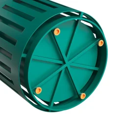 Outdoor 37 Gallon Trash Can Green