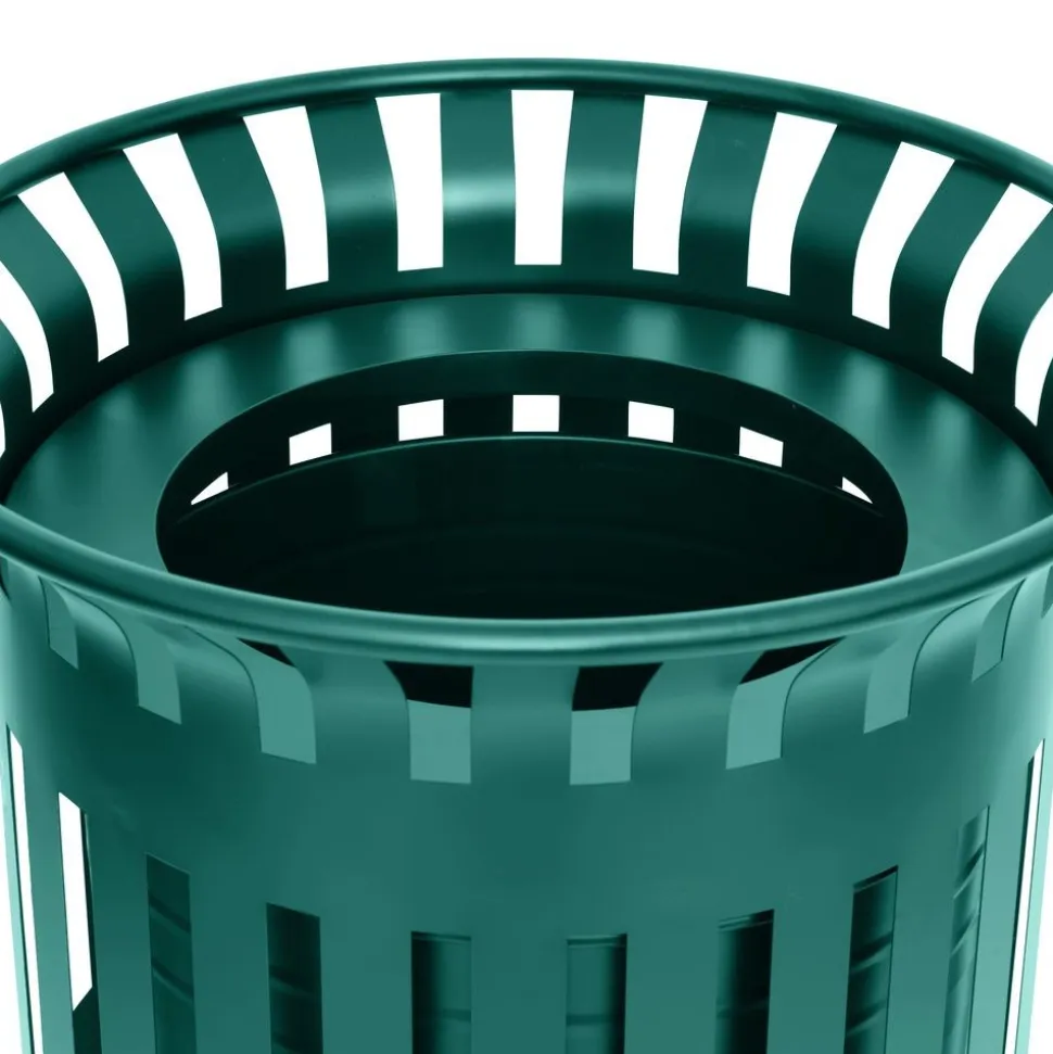 Outdoor 37 Gallon Trash Can Green