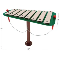 Outdoor Musical Playground Structures - Playground Equipment Set of 3