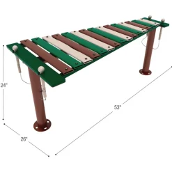 Outdoor Musical Playground Structures - Playground Equipment Set of 3