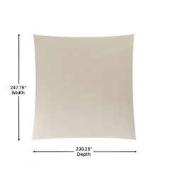Palmetto Rectangle Sun Sail Canopy 20'