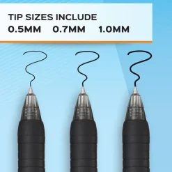 Paper Mate® Gel Pen, Profile Retractable Pen, 0.7mm, Black, 12 Count
