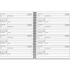 Parent Contact Record Book - Chalkboard Style - 1 book, 49 tabs