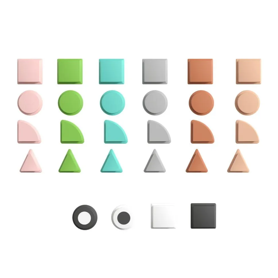 Pastel STEAM Shapes Set: 256 Pieces