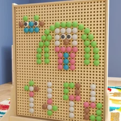 Pastel STEAM Wall Peg Set: 64 Pieces