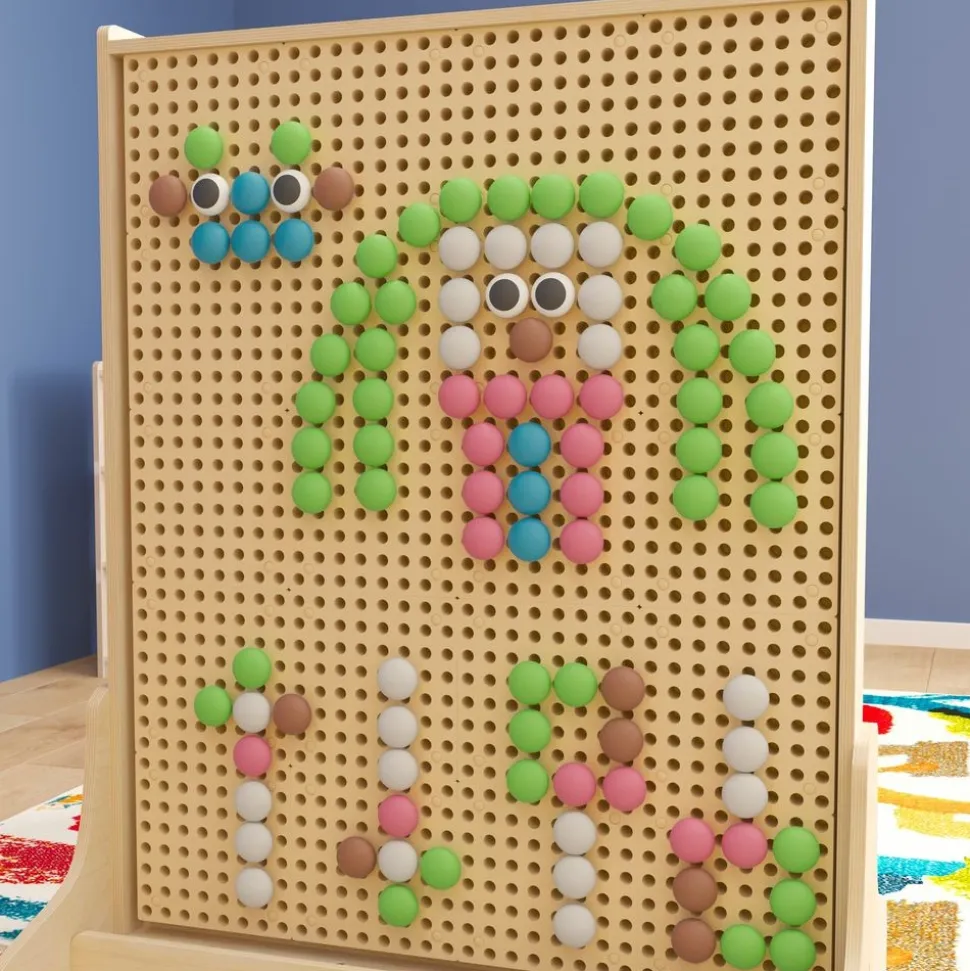 Pastel STEAM Wall Peg Set: 64 Pieces