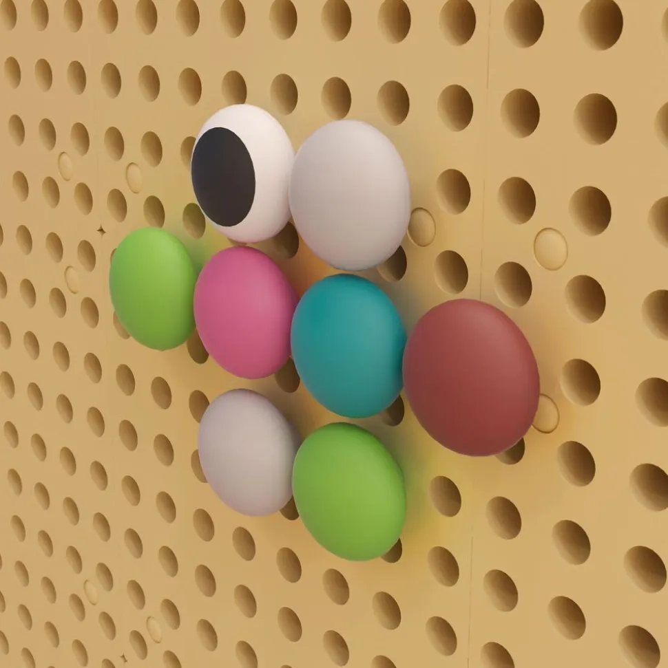 Pastel STEAM Wall Peg Set: 64 Pieces