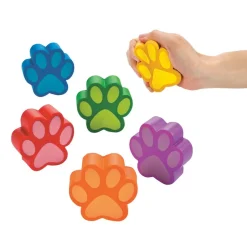 Paw Print Stress Toys - 12 Pack