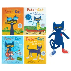 Pete The Cat - Set of 4 Books & 14" Doll