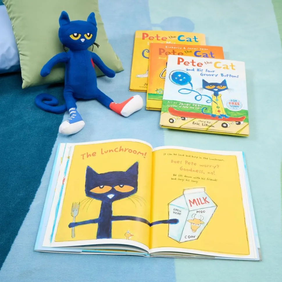 Pete The Cat - Set of 4 Books & 14" Doll
