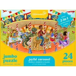 24 Piece Joyful Carousel Puzzle