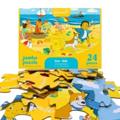 24 Piece Low Tide at Ocean Beach Beginner Puzzle