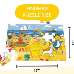 24 Piece Low Tide at Ocean Beach Beginner Puzzle