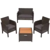 5 PIECE WICKER SET